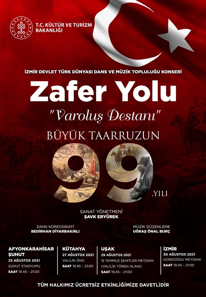 İzmir 30 Ağustos Zafer Bayramı etkinlikleri konserleri 2021