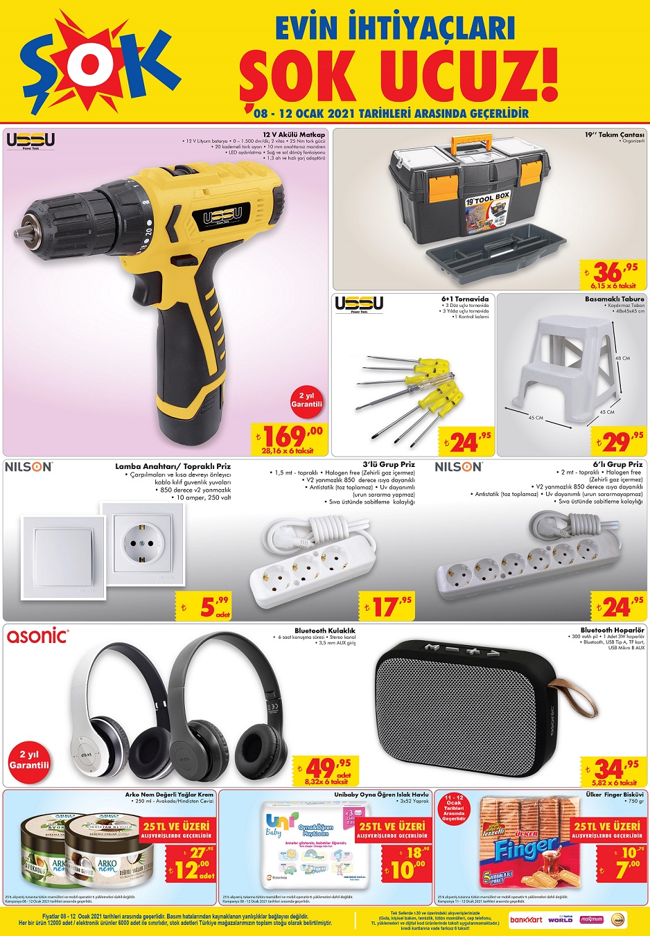ŞOK MARKETTE HAFTA SONU FIRSATLARI İNDİRİMİ