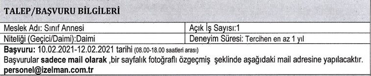 İZELMAN personel alımı 9 – 10 Şubat 2021 İzmir Büyükşehir Belediyesi