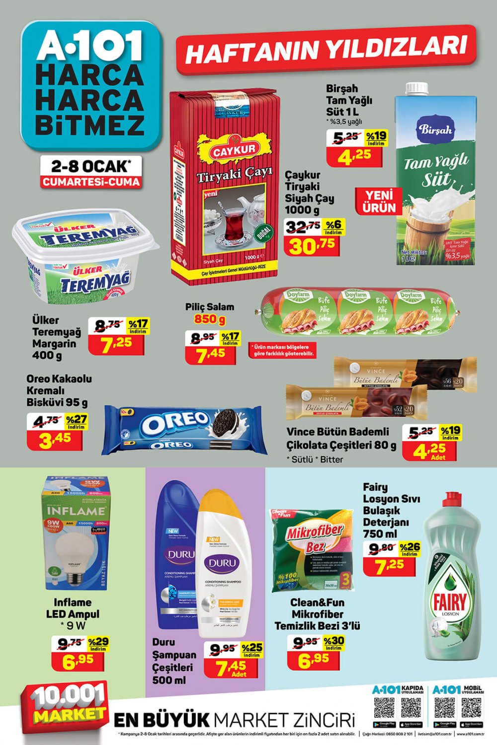 A101 2 OCAK VE 3 OCAK 2021 HAFTANIN YILDIZLARI