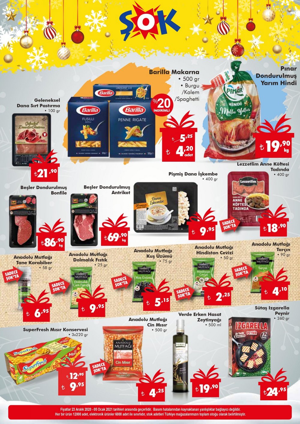 ŞOK MARKET AKTÜEL ÜRÜNLER KATALOĞU 27 – 28 – 29 – 30 ARALIK 2020