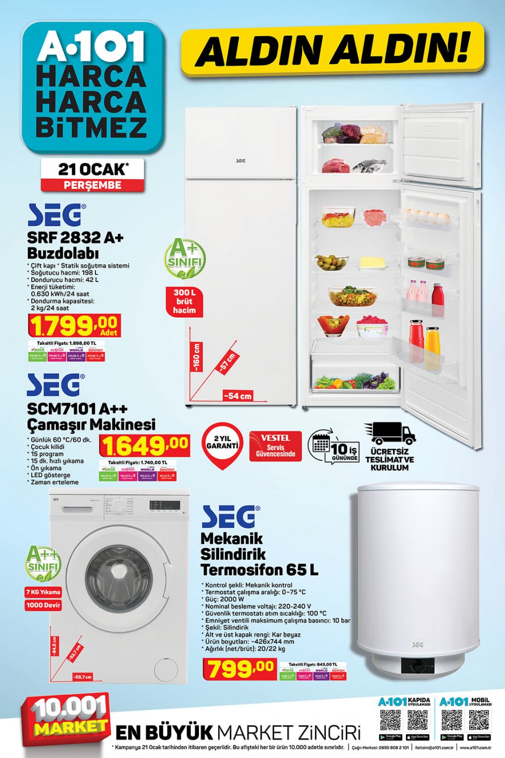 A101 aktüel 21 Ocak 2021 Perşembe ürünler kataloğu