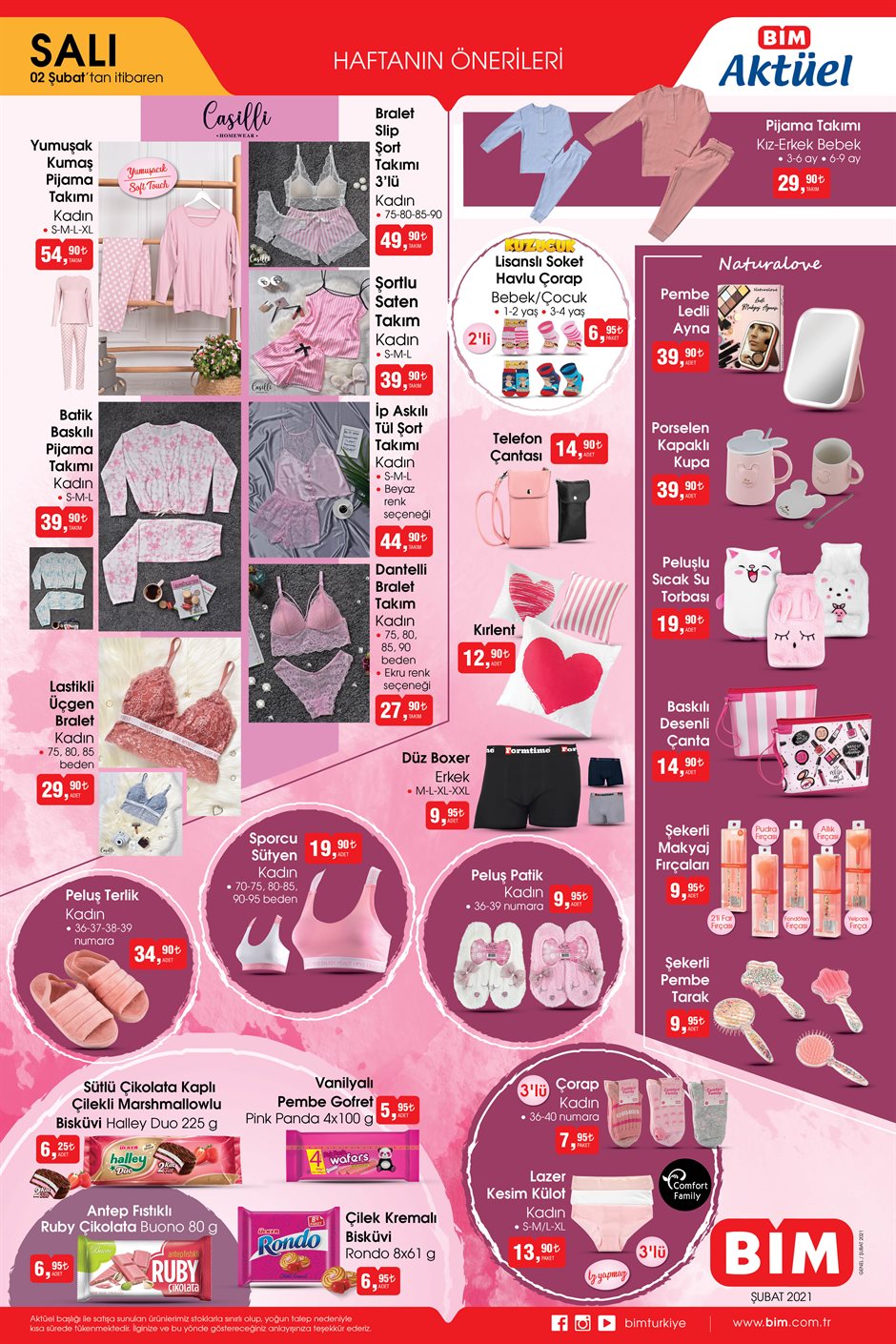 BİM 2 Şubat 2021 Salı indirimli ürünleri