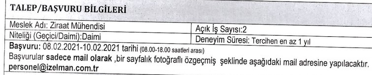 İzmir Büyükşehir Belediyesi personel alımı 2021