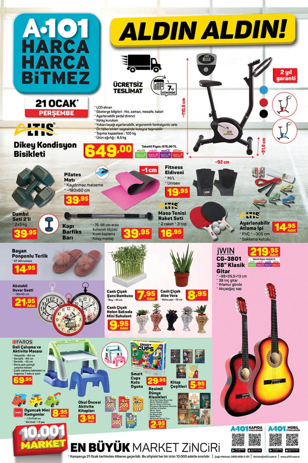 A101 21 Ocak 2021 Perşembe aktüel ürünler kataloğu