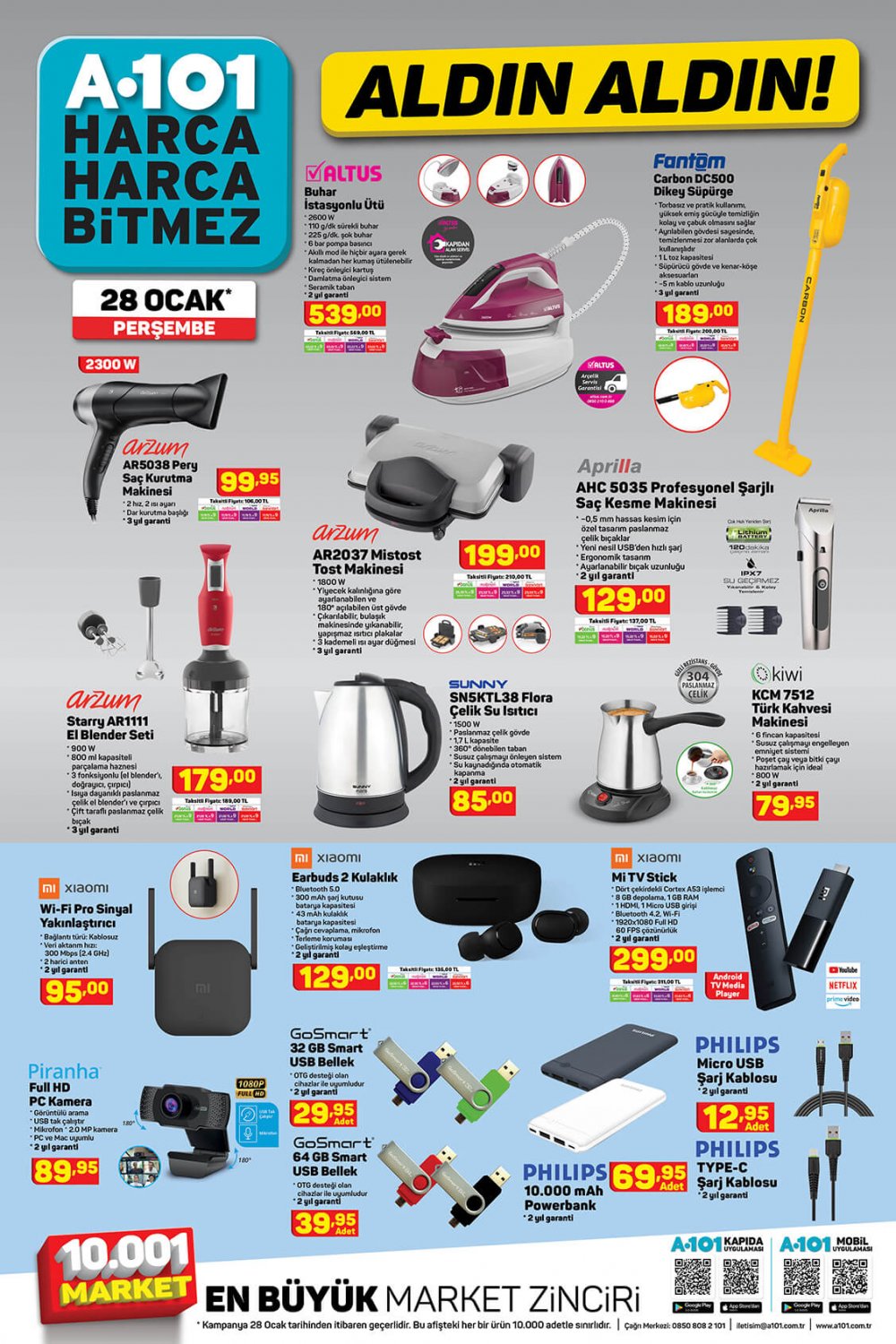 A101 market aktüel 3 Şubat 2021 Çarşamba ürünler kataloğu