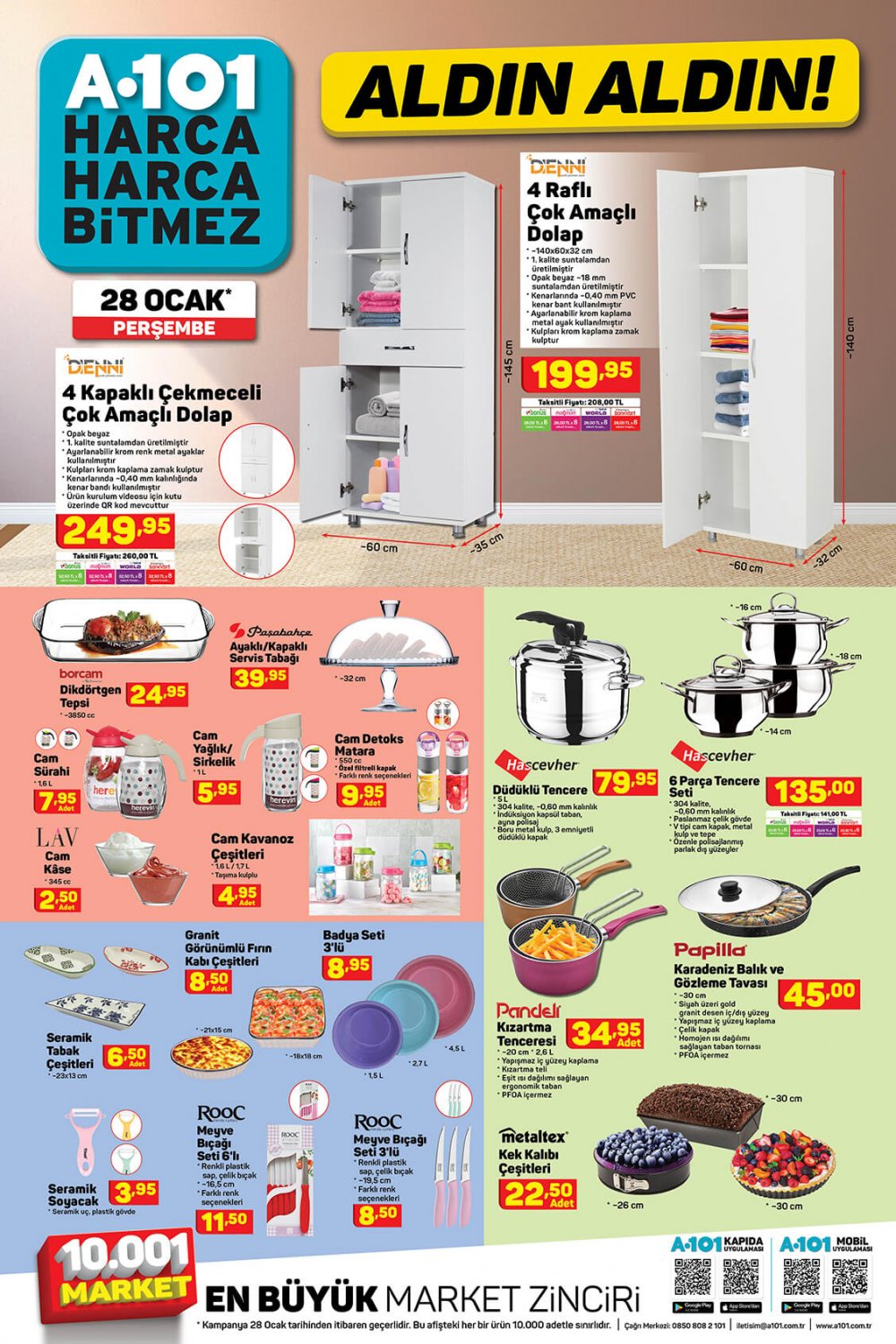 A101 market 28 Ocak 2021 Perşembe aktüel ürünler kataloğu