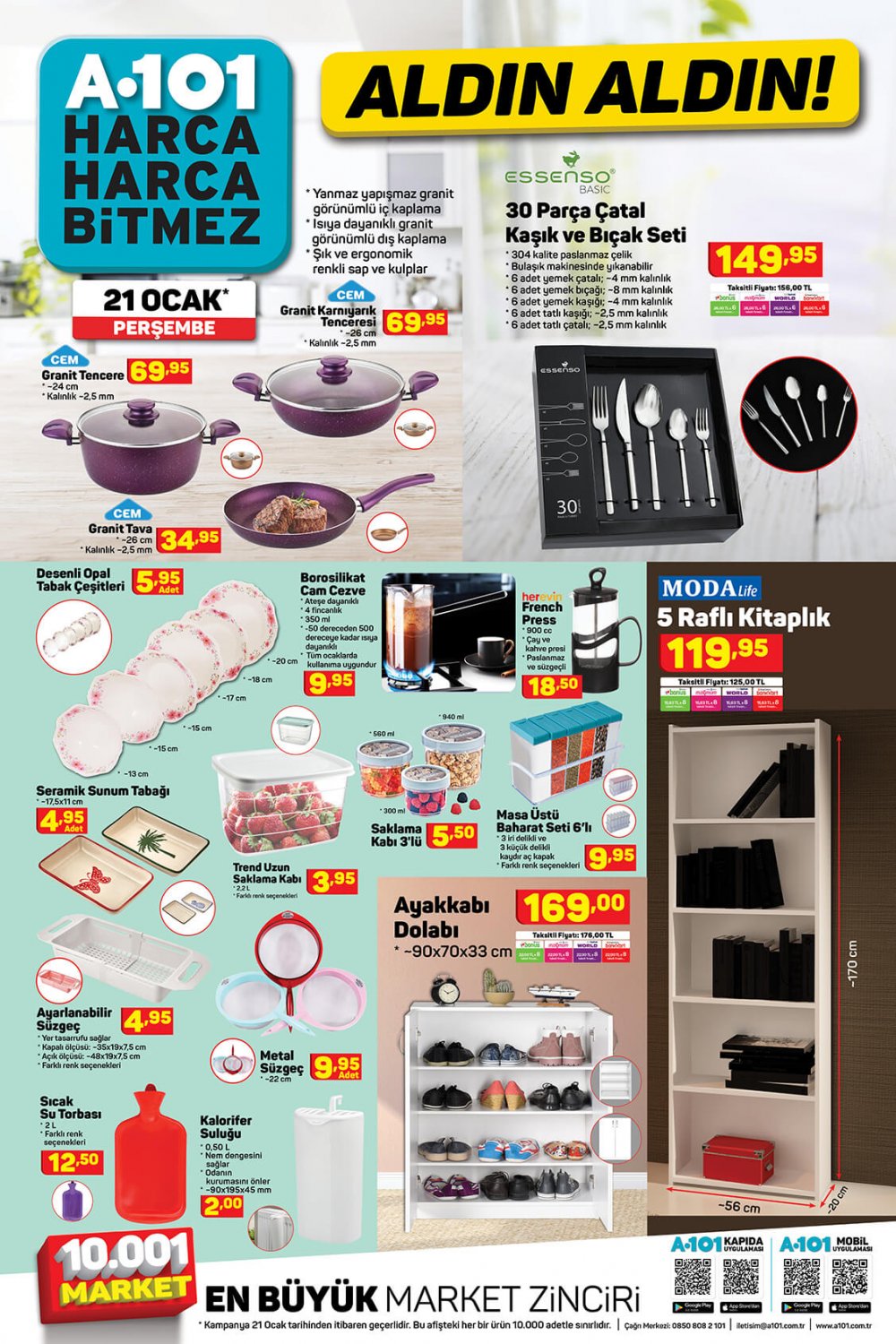 A101 aktüel 21 Ocak 2021 Perşembe ürünler kataloğu
