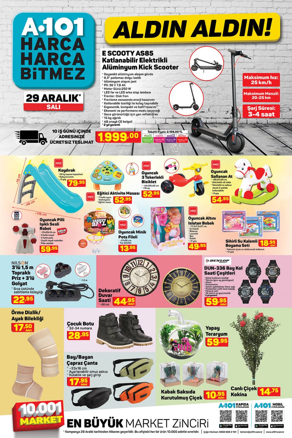 A101 BU HAFTA NELER VAR 29 ARALIK SALI