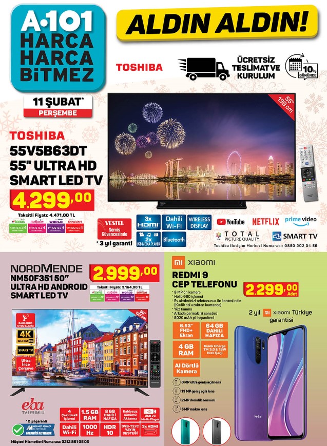 A101 market 16 Şubat 2021 Salı aktüel ürünler kataloğu