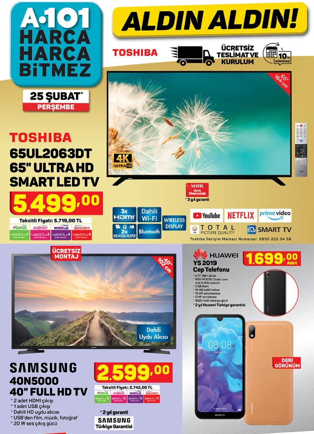 A101 aktüel 25 Şubat 2021 Perşembe ürünler kataloğu