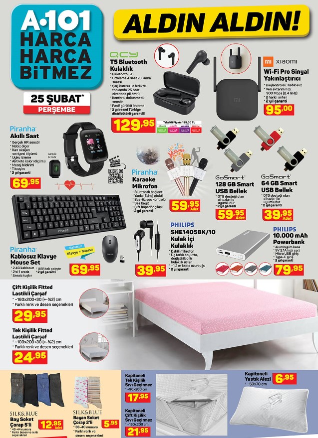 A101 aktüel 25 Şubat 2021 Perşembe ürünler kataloğu