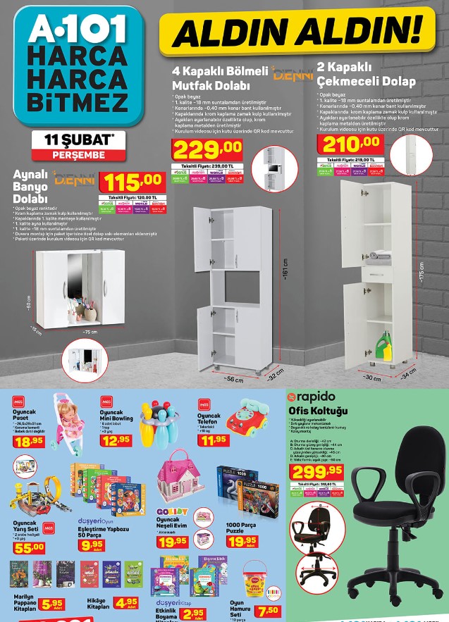 A101 market aktüel ürünler kataloğu 12 Şubat 2021 Cuma