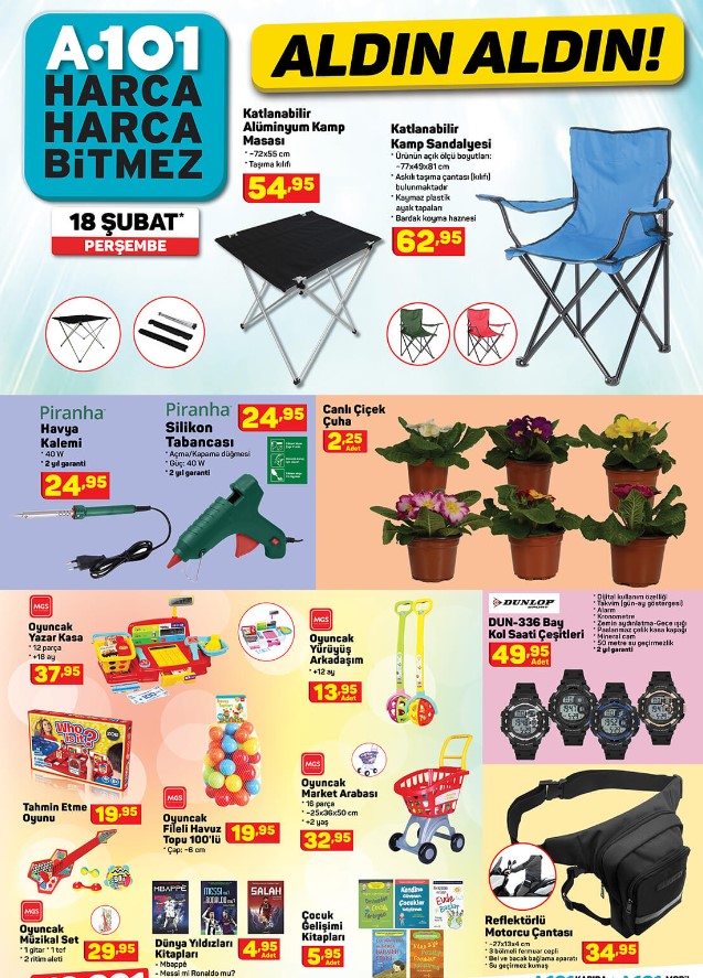 A101 market 18 Şubat 2021 Perşembe aktüel ürünler kataloğu