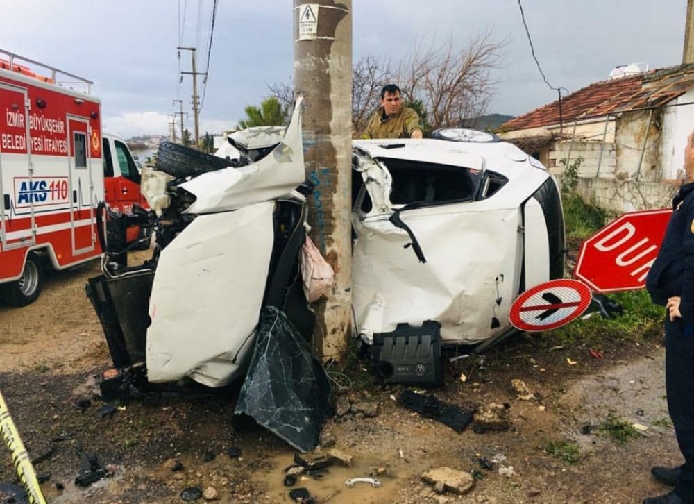 İzmir Urla'da trafik kazası! Efe Teldemir hayatını kaybetti
