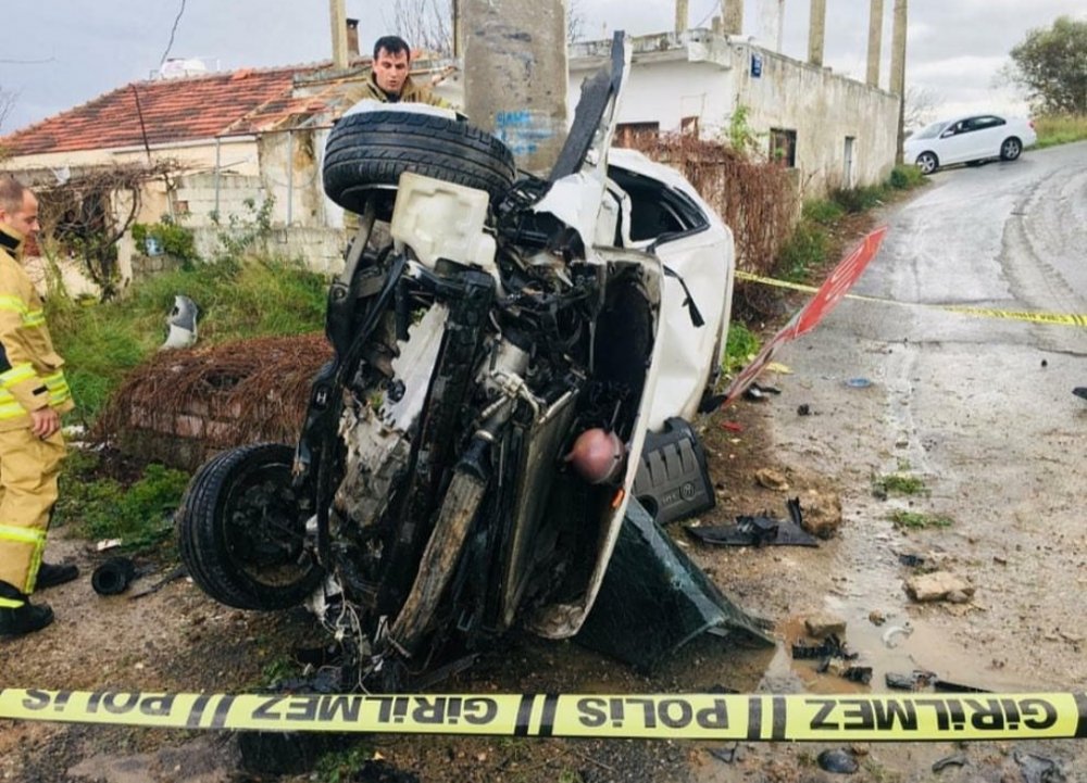 İzmir Urla'da trafik kazası! Efe Teldemir hayatını kaybetti
