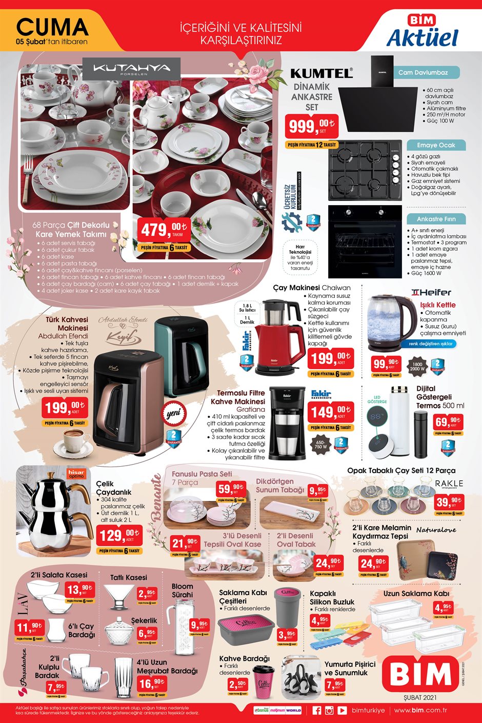 BİM 5 Şubat 2021 Cuma aktüel ürünler kataloğu