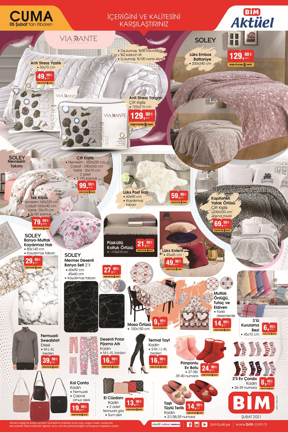 BİM 5 Şubat 2021 Cuma aktüel ürünler kataloğu