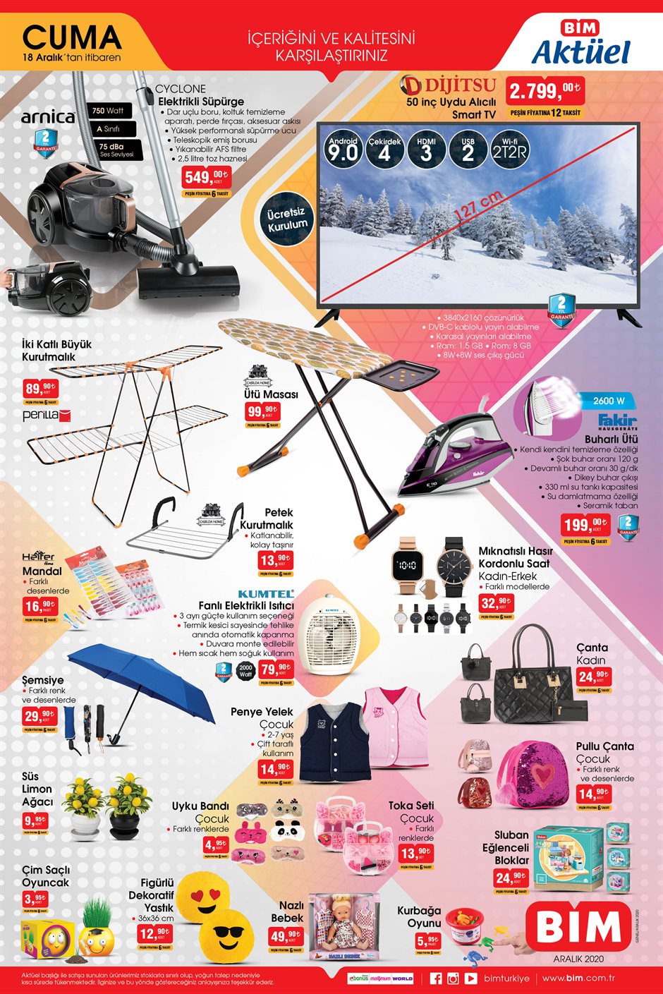 BİM BU HAFTA KATALOG ÜRÜNLERİ 2020