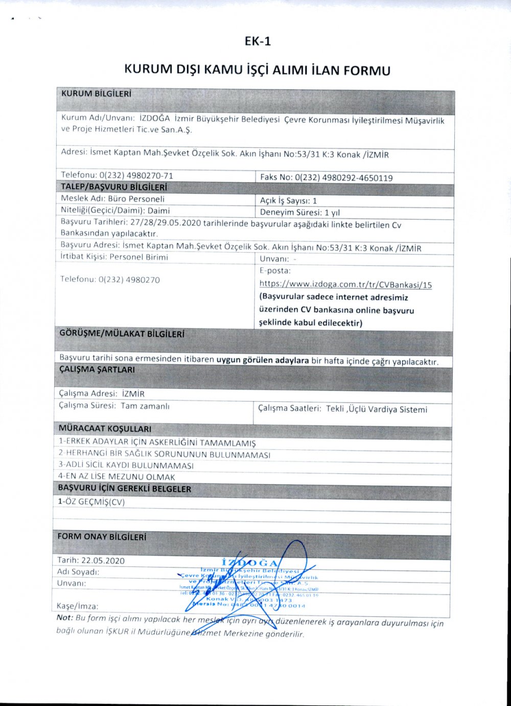 İzmir Büyükşehir Belediyesi personel alımı yarın başlıyor, 64 kişi alınacak