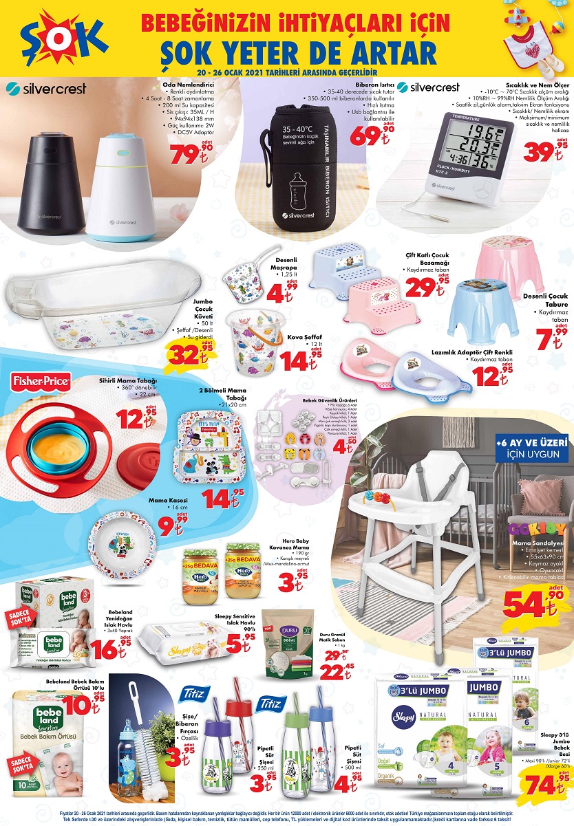 Şok market aktüel ürünler kataloğu 21 Ocak 2021 ve 22 Ocak 2021