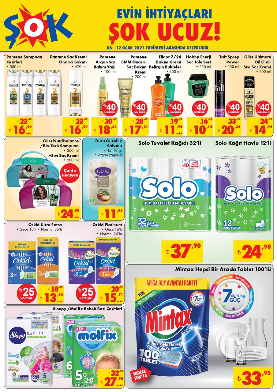 ŞOK MARKET AKTÜEL ÜRÜNLER KATALOĞU 7 OCAK PERŞEMBE – 8 OCAK CUMA 2021
