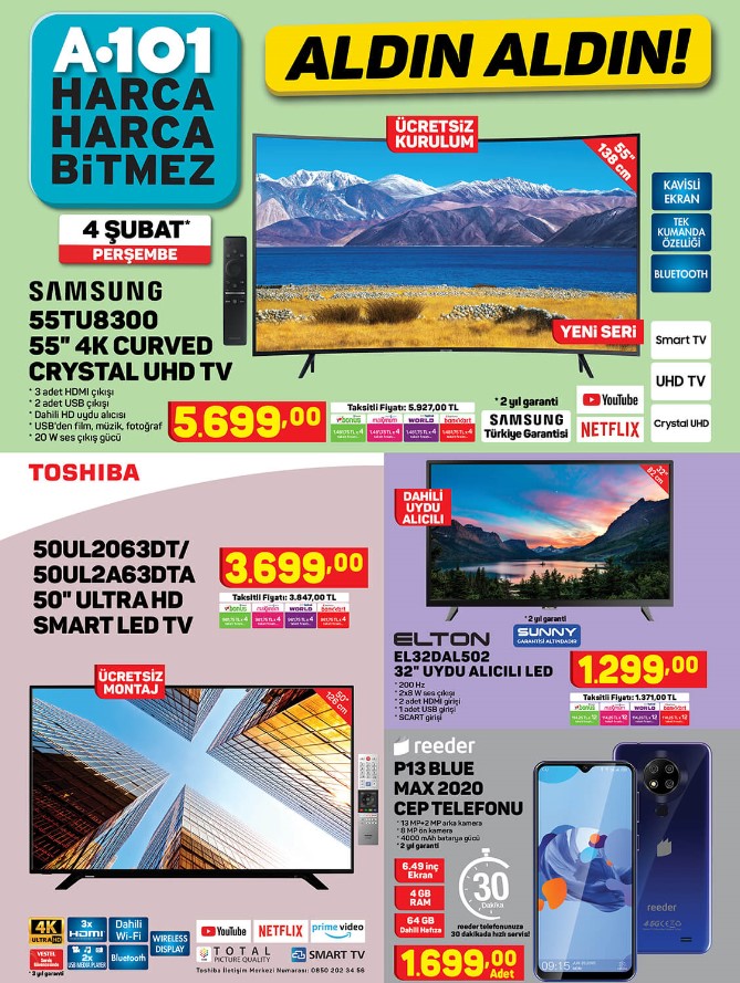 A101 market aktüel 9 Şubat 2021 Salı ürünler kataloğu