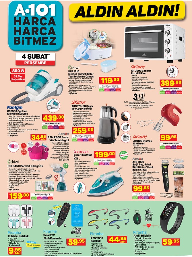 A101 MARKET 10 Şubat 2021 Çarşamba aktüel ürünler kataloğu