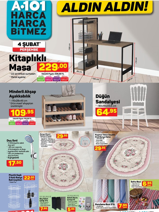 A101 market aktüel ürünler kataloğu 6 Şubat 2021 Cumartesi