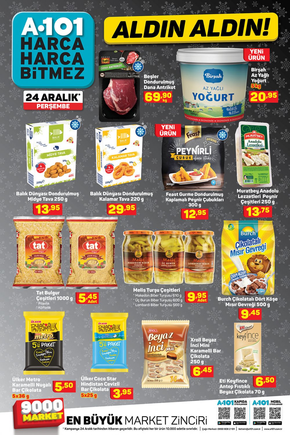 A101 AKTÜEL 24 ARALIK 2020 PERŞEMBE ÜRÜNLER KATALOĞU