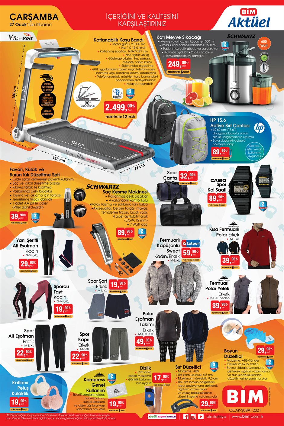 BİM market aktüel ürünler kataloğu 30 Ocak 2021 Cumartesi