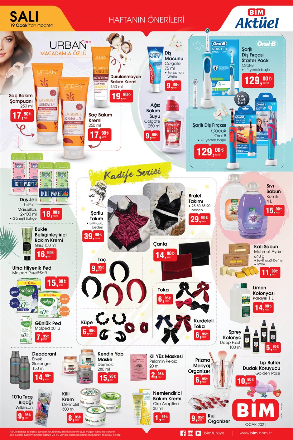 BİM 21 Ocak – 22 Ocak 2021 aktüel ürünler kataloğu