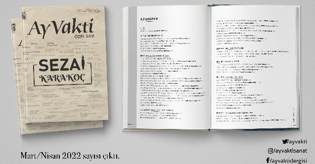 Ay Vakti Dergisi Sezai Karakoç Özel Sayısı
