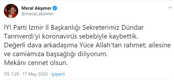 İyi Parti'yi yıkan ölüm! Dündar Tanrıverdi hayatını kaybetti