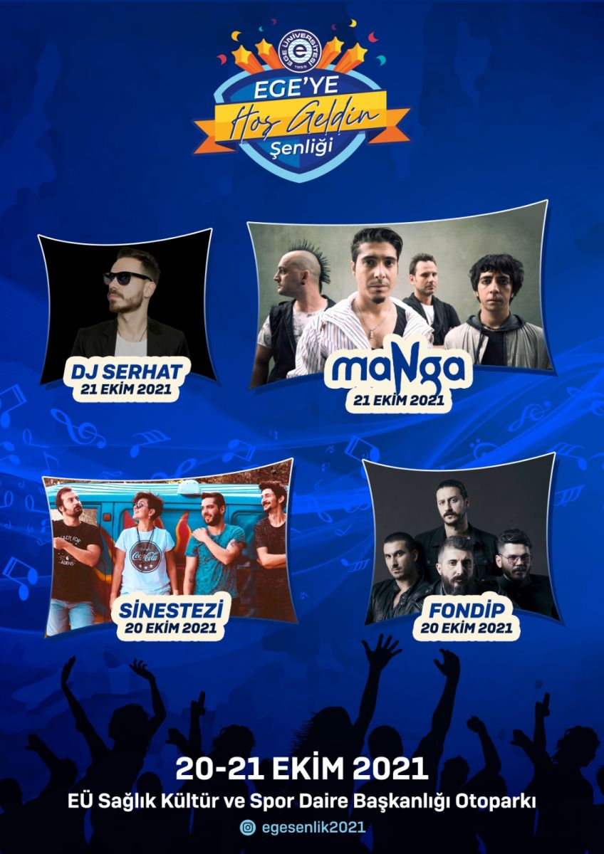 Ege’ye Hoşgeldin Şenliği etkinlik konserleri programı