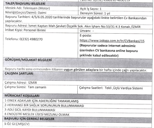 İzmir Büyükşehir Belediyesi personel alımı bugün bitiyor