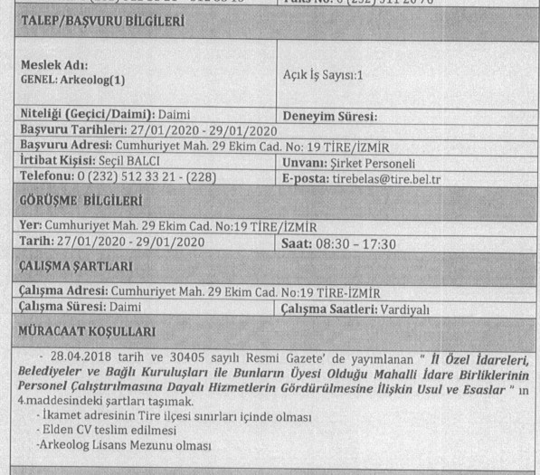 İzmir'de belediyelere 117 personel alımı için başvurular yarın bitiyor