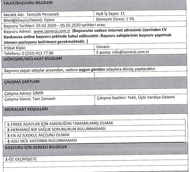 İzmir Büyükşehir Belediyesi personel alımı başladı, 25 meslekten 100 kişi alınacak