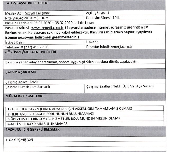 İzmir Büyükşehir Belediyesi personel alımı başladı, 25 meslekten 100 kişi alınacak