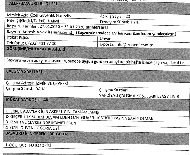 İzmir'de belediyelere 117 personel alımı için başvurular yarın bitiyor