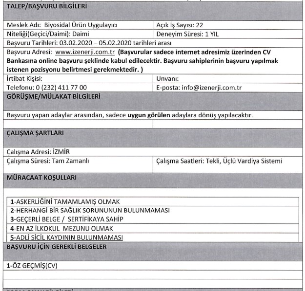 İzmir Büyükşehir Belediyesi personel alımı başladı, 25 meslekten 100 kişi alınacak