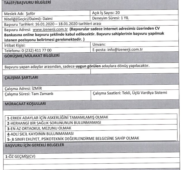 İzmir Büyükşehir Belediyesi ve ilçe belediyeleri personel alımı başladı