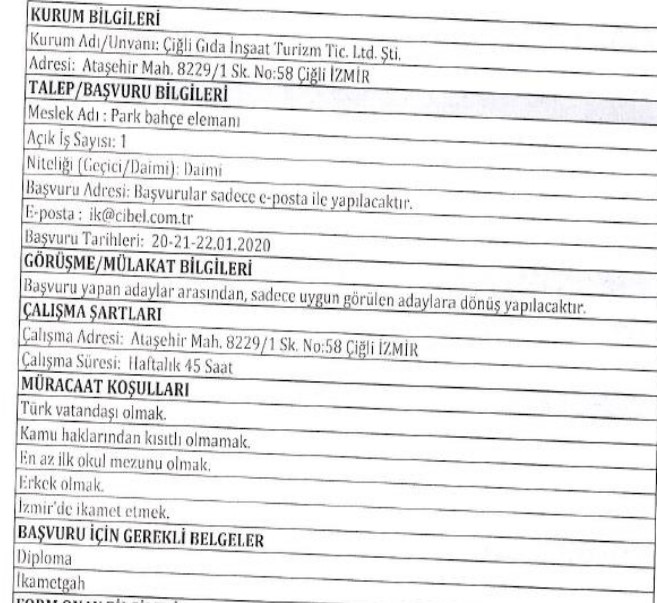 İzmir Büyükşehir Belediyesi ve ilçe belediyeleri personel alımı başladı