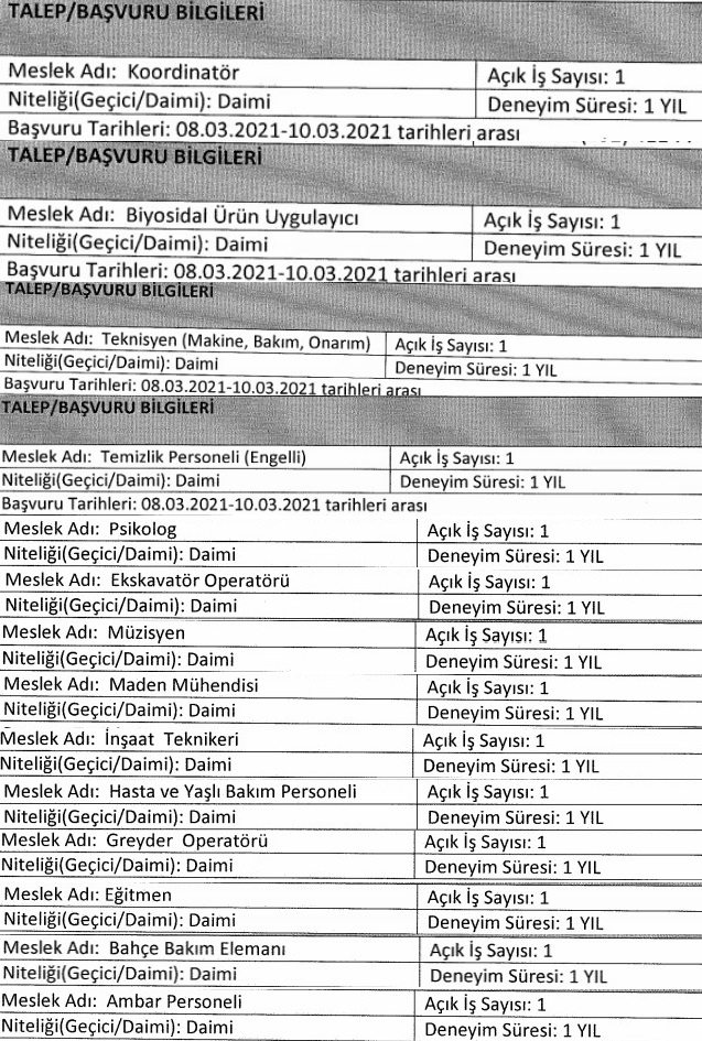 İzmir Büyükşehir Belediyesi İzenerji personel alımı Mart 2021