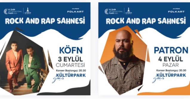 İzmir Enternasyonal Fuarı 2022 konserleri etkinlikleri