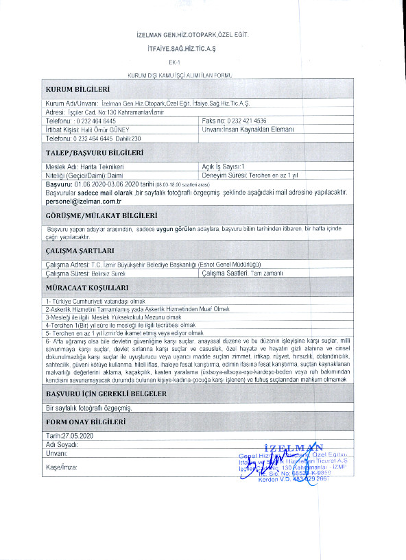 İzmir Büyükşehir Belediyesi 11 farklı iş kolundan 41 personel alımını başlattı