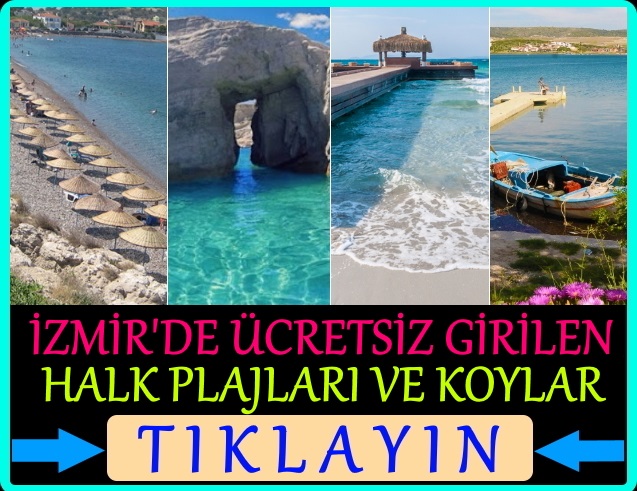 izmir ücretsiz halk plajları ve koylar