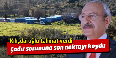 İzmir Selçuk'ta yaşanan çadır problemine son nokta