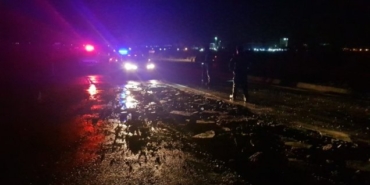 Yağmur hayatı felç etti, Tire'de yol çöktü