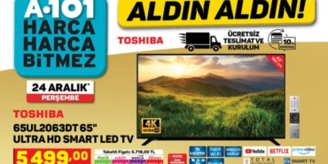 A101 ürünler kataloğu bu hafta Toshiba Led televizyon, Schafer Ventus saç kurutma makinesi